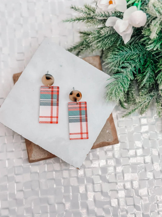 Plaid Earrings