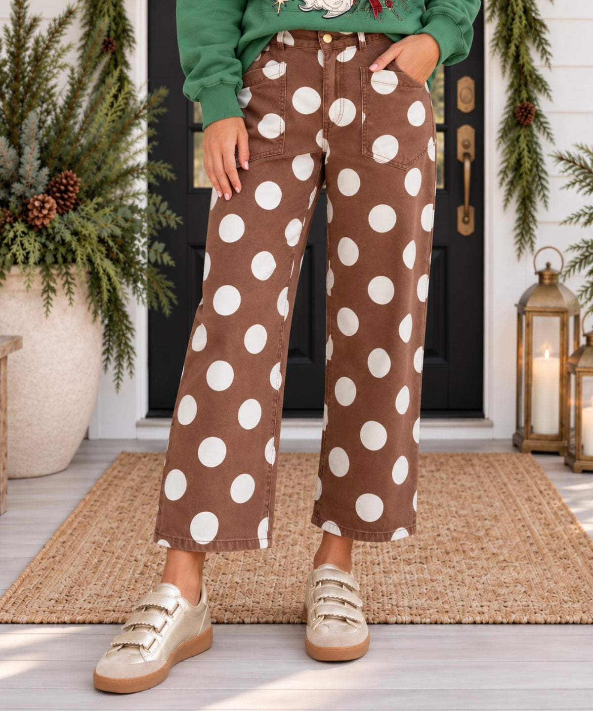 Toffee Dot Jeans - PREORDER