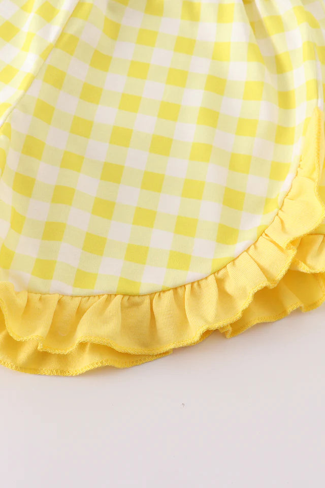 YELLOW LEMON RUFFLE SET