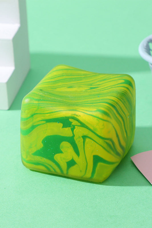 Light Green Swirl Candy Cube Stress Relief Squeeze Toy - PREORDER