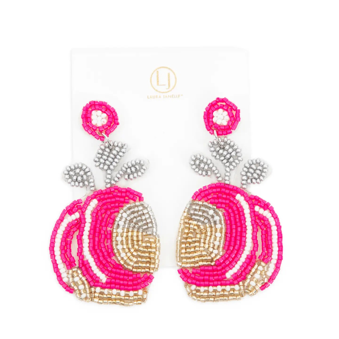 Pink Golf Clubs Earrings