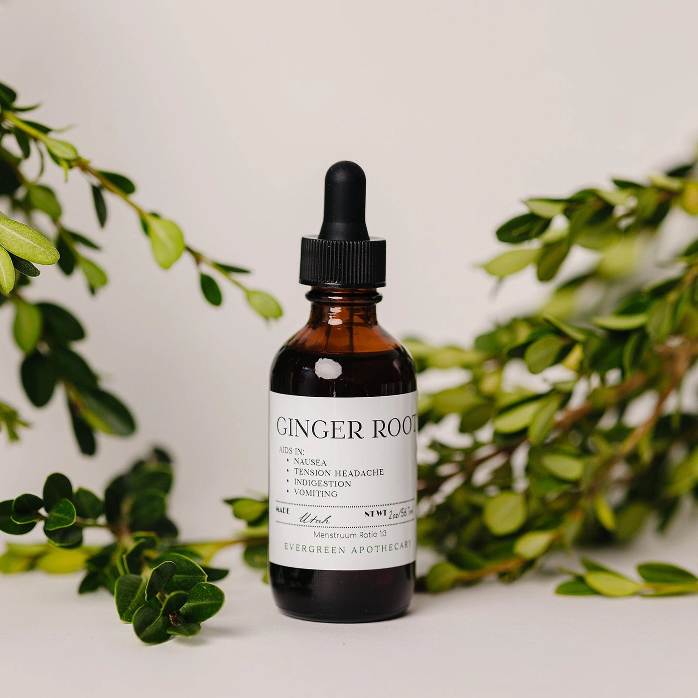 Ginger Root Tincture, For Nausea, 2oz