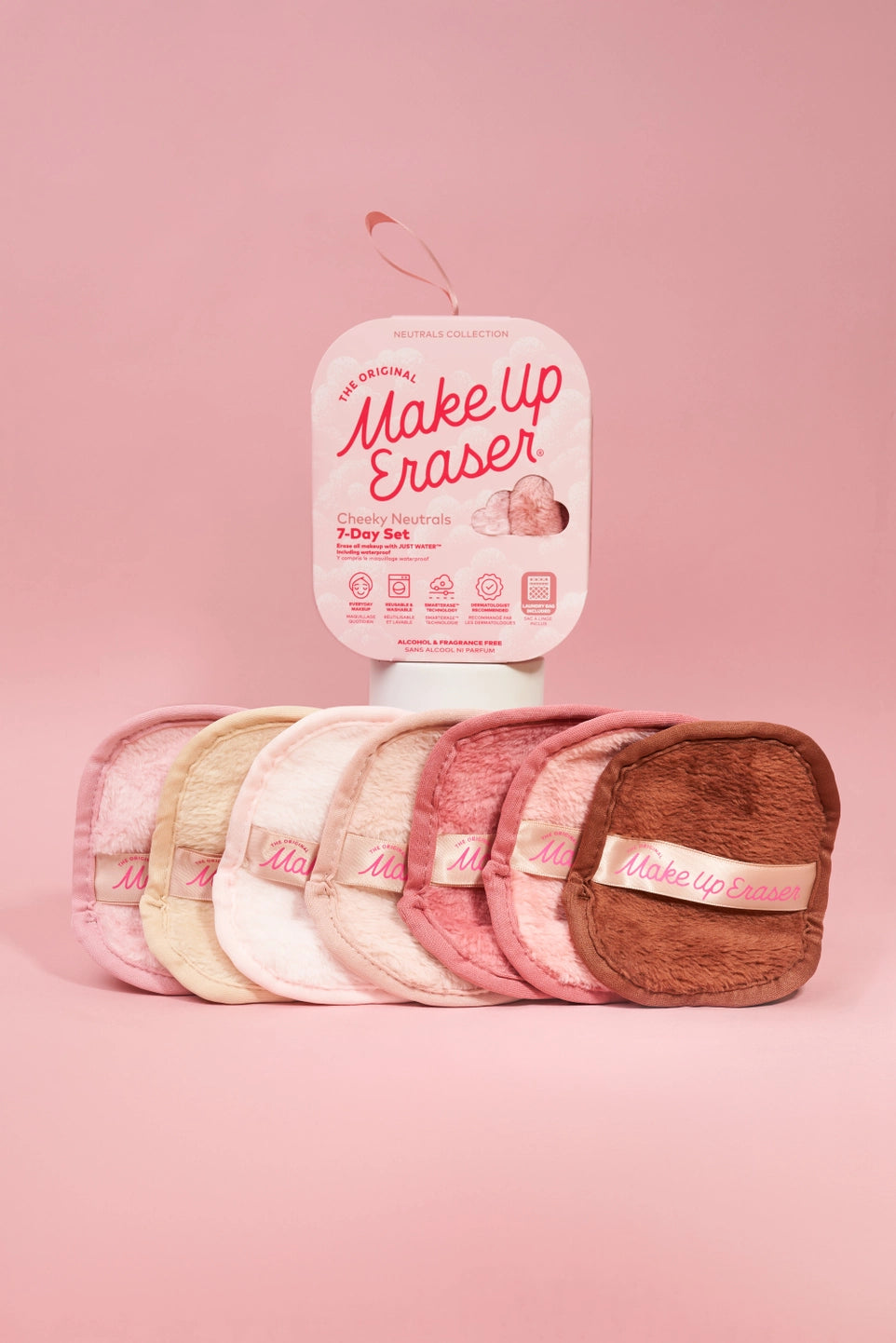 Sweet Cheeks Makeup Eraser 7-Day Set | Blush/Pink Neutrals - PREORDER